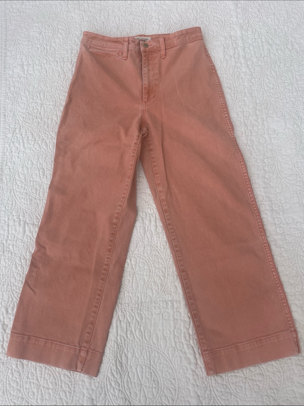 Madewell Coral-Peach High-Rise‎ Jeans 28T